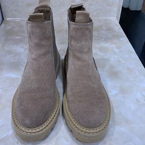 Dolce vita beige suede boots